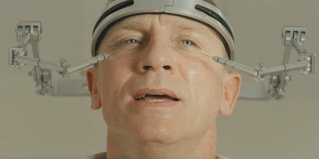 when blofeld drilled into his brain