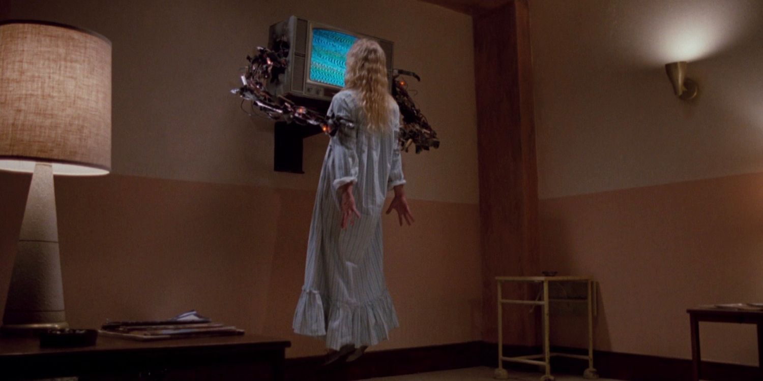 Freddy's mechanical arms sprouting out of a TV in A Nightmare on Elm Street 3: The Dream Warriors.