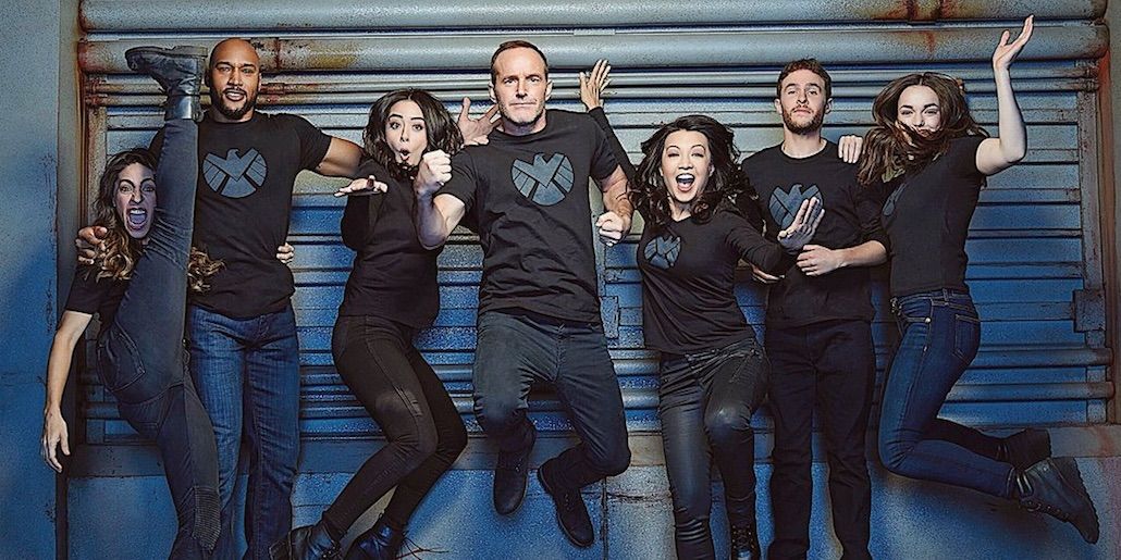 The cast of Agents of SHIELD