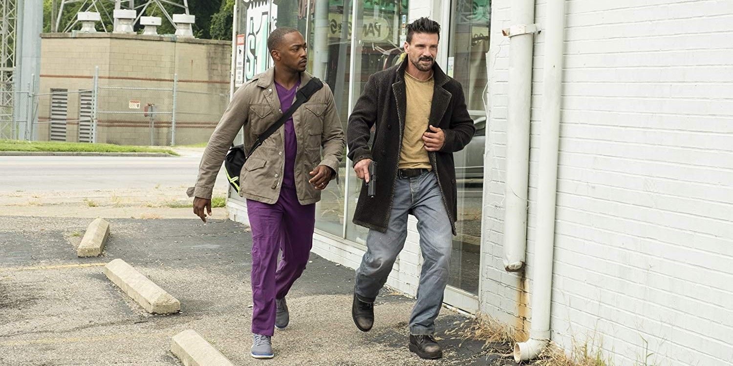 Anthony Mackie and Frank Grillo in Point Blank 2019