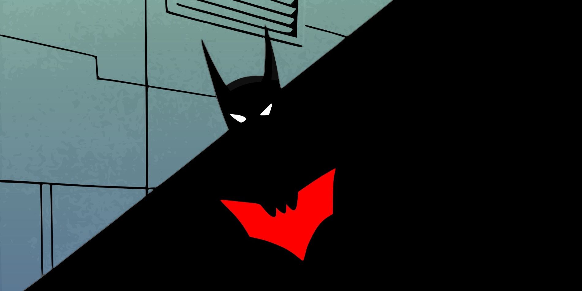 Terry McGinnis is in the shadows in Batman Beyond