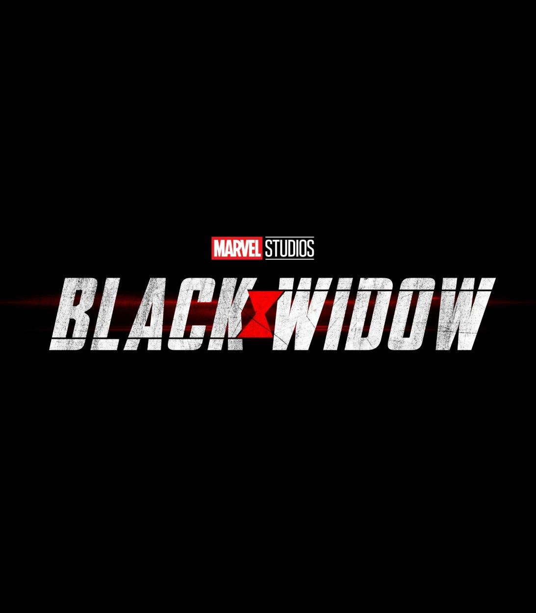 Black Widow movie logo Vertical