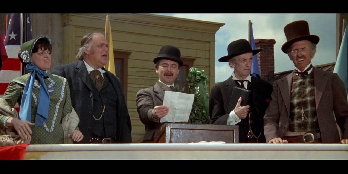 Blazing Saddles Laurel And Hardy Handshake