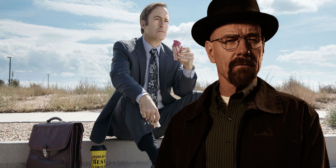 Bob Odenkirk as Jimmy McGill in Better Call Saul Bryan Cranston as Walter White