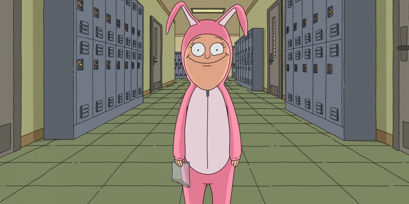Millie in a bunny outfit in Bob's Burgers