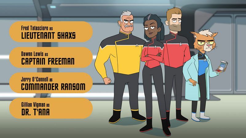 Bridge Crew of Star Trek Lower Decks