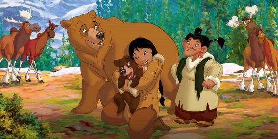 The bears and humans together in Brother Bear 2