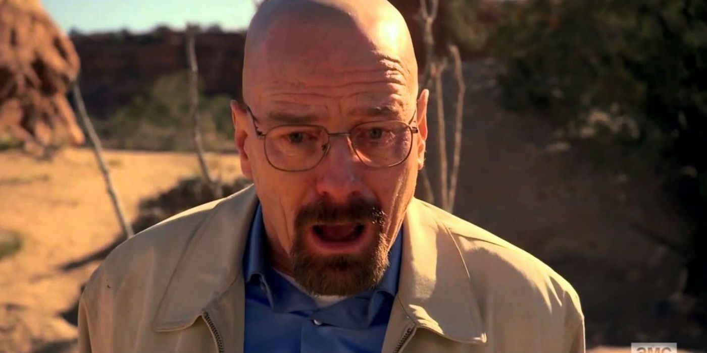 Walter White is completely shattered in Breaking Bad.