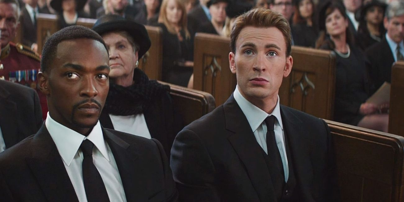 Captain America at Peggy Carter Funeral