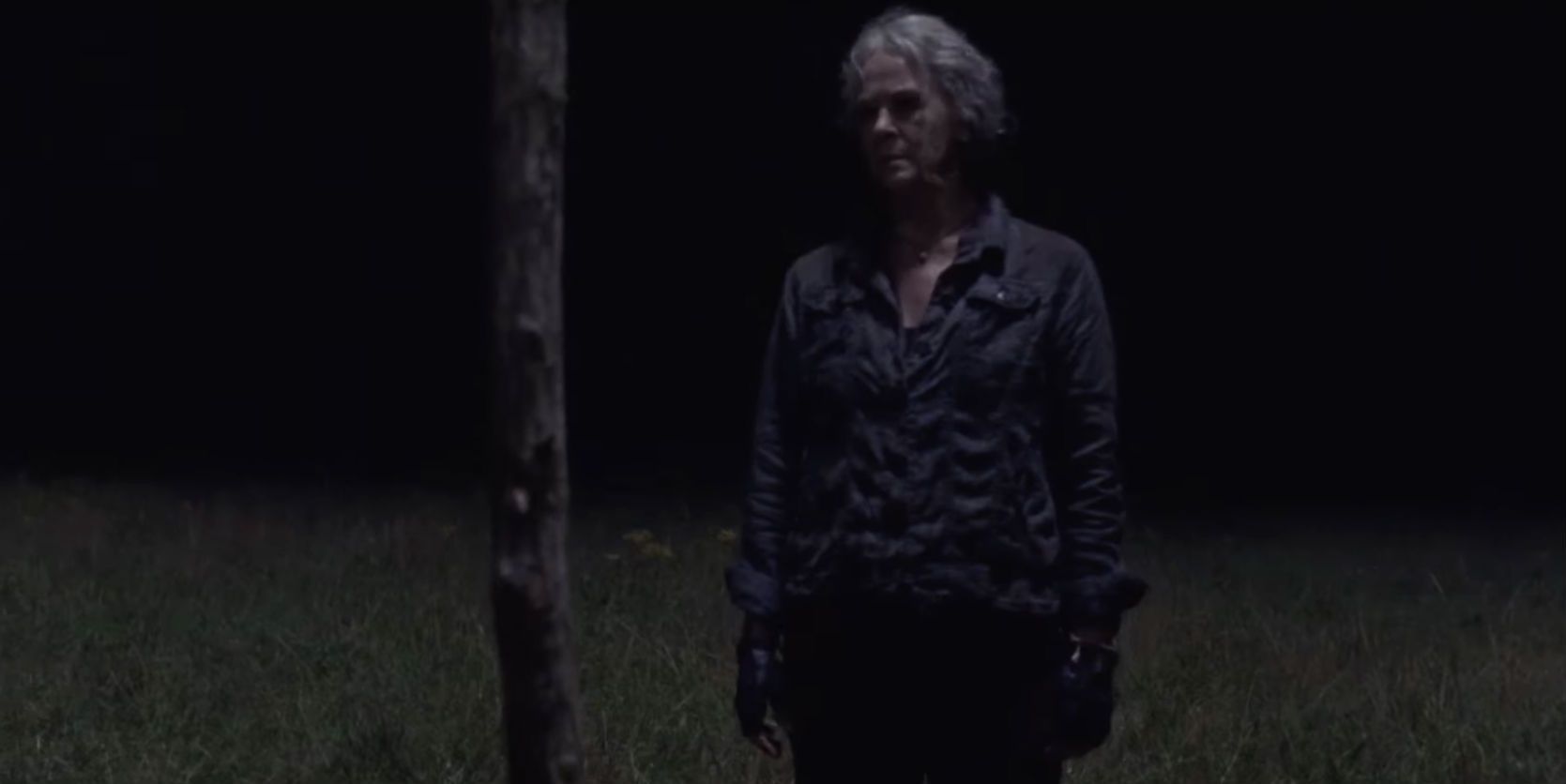 Carol at the Whisperer border in The Walking Dead season 10 trailer