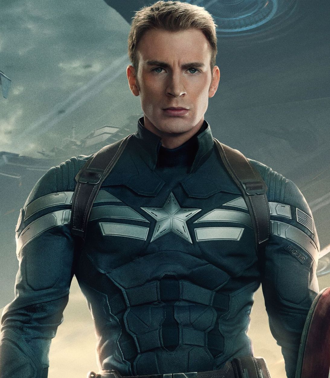 Chris Evans as Captain America vertical