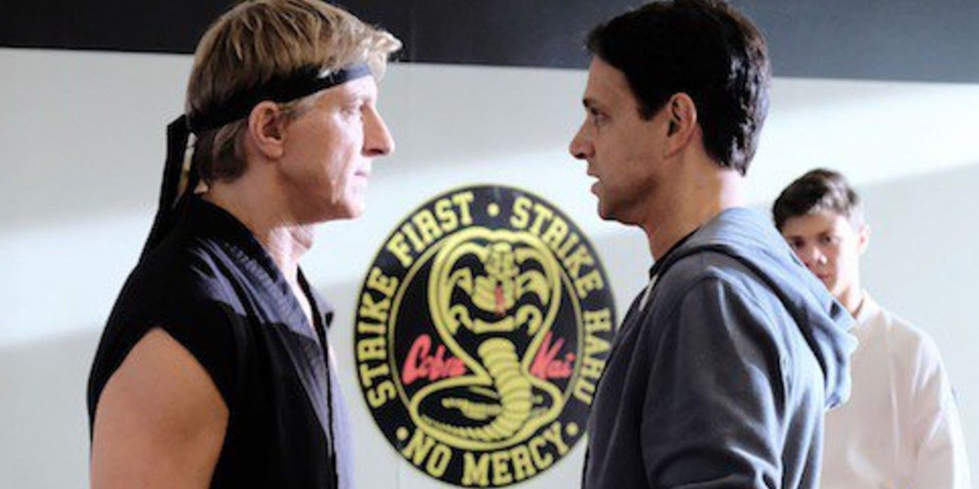 William Zabka and Ralph Macchio in Cobra Kai Sesason 2 YouTube