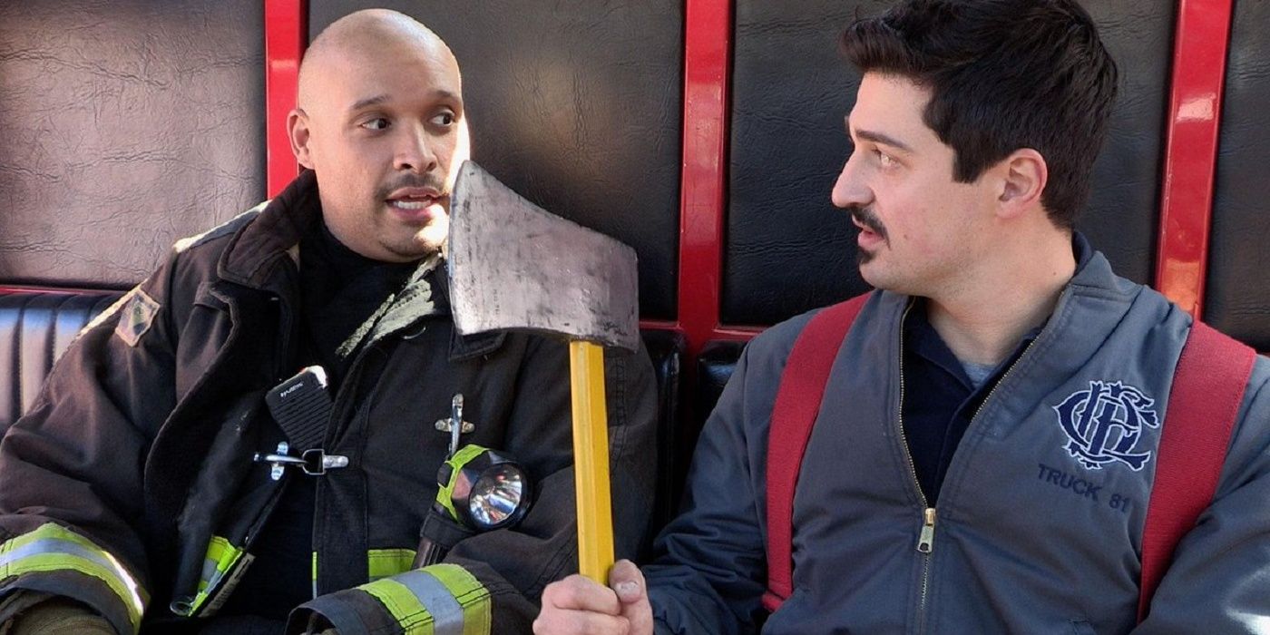 Otis and Cruz on duty at Firehouse 51 on Chicago Fire