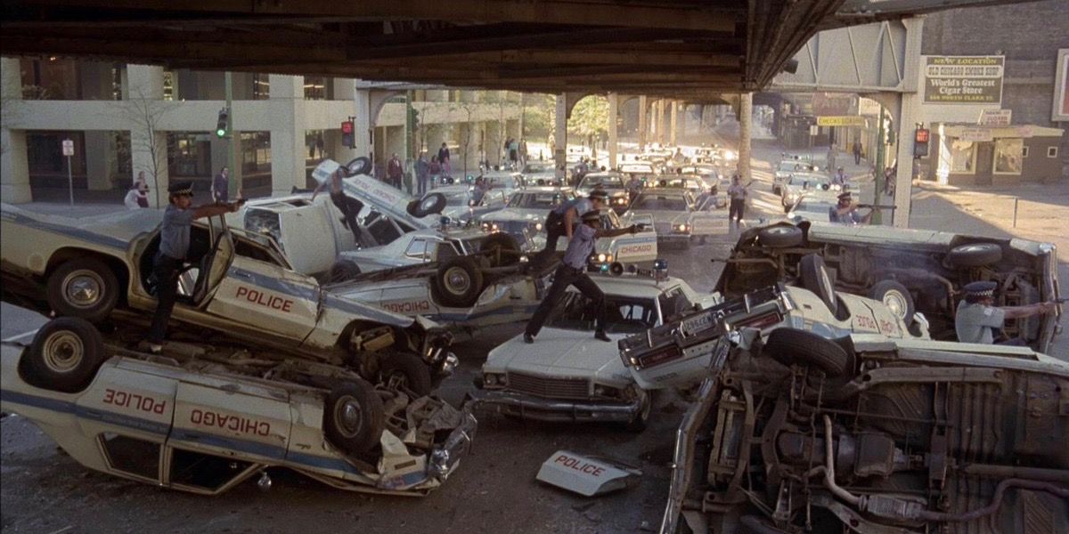 Destroyed Police Cars in The Blues Brothers