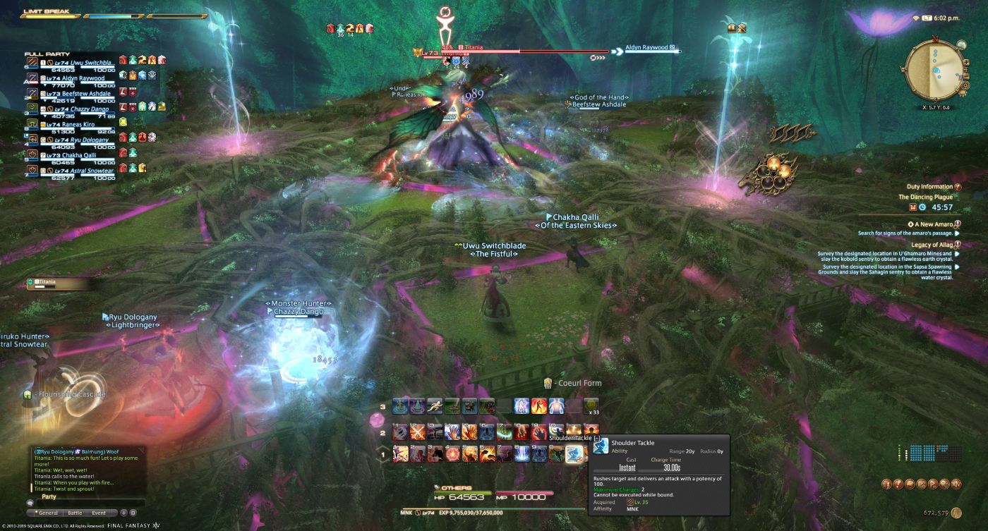 FFXIV Titania Boss Fight Phase Four Growth Rune