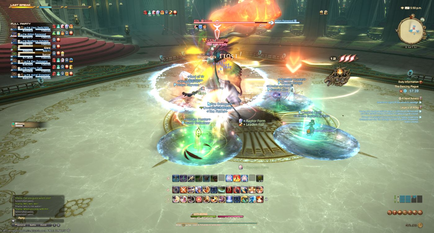 FFXIV Titania Fight Phase One