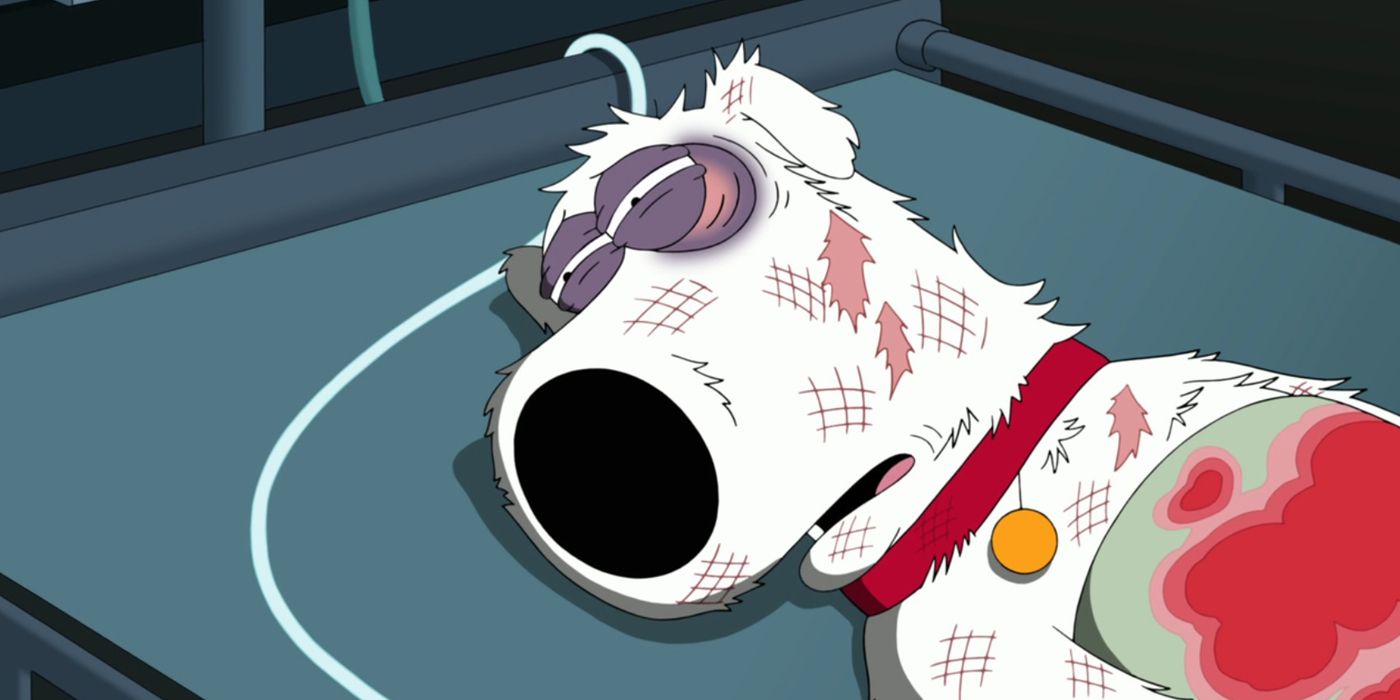 Brian dying in Family Guy