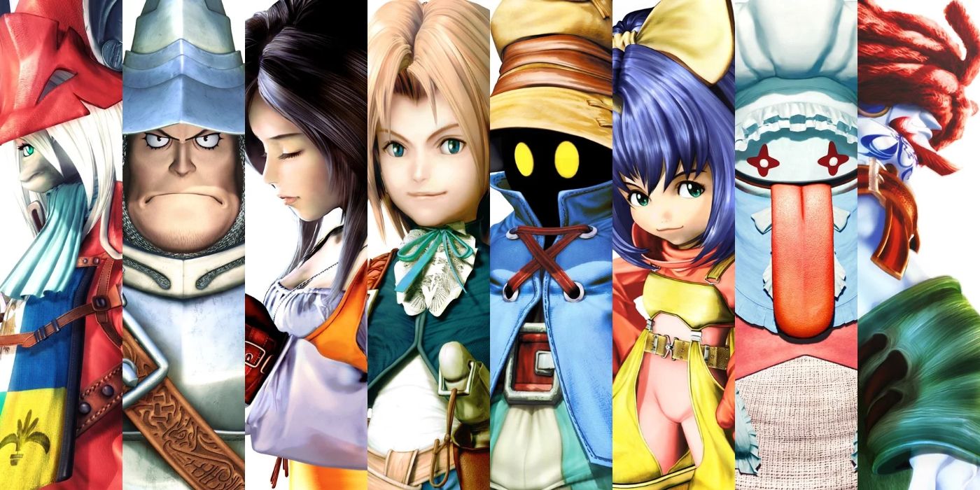 The Final Fantasy 9 cast in a collage
