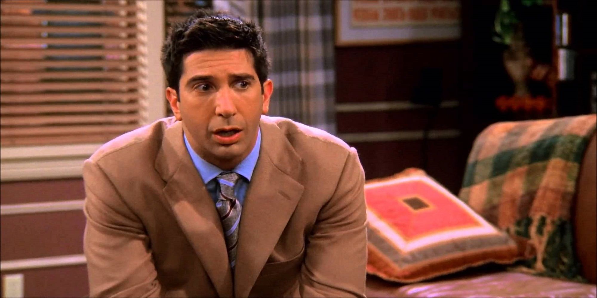 Ross shocked after finding Rachel is pregnant in Friends