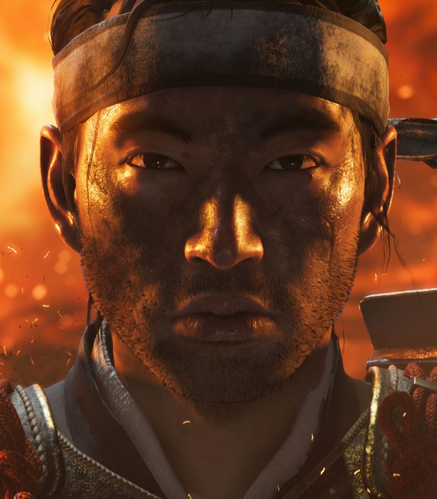 Ghost of Tsushima close-up vertical