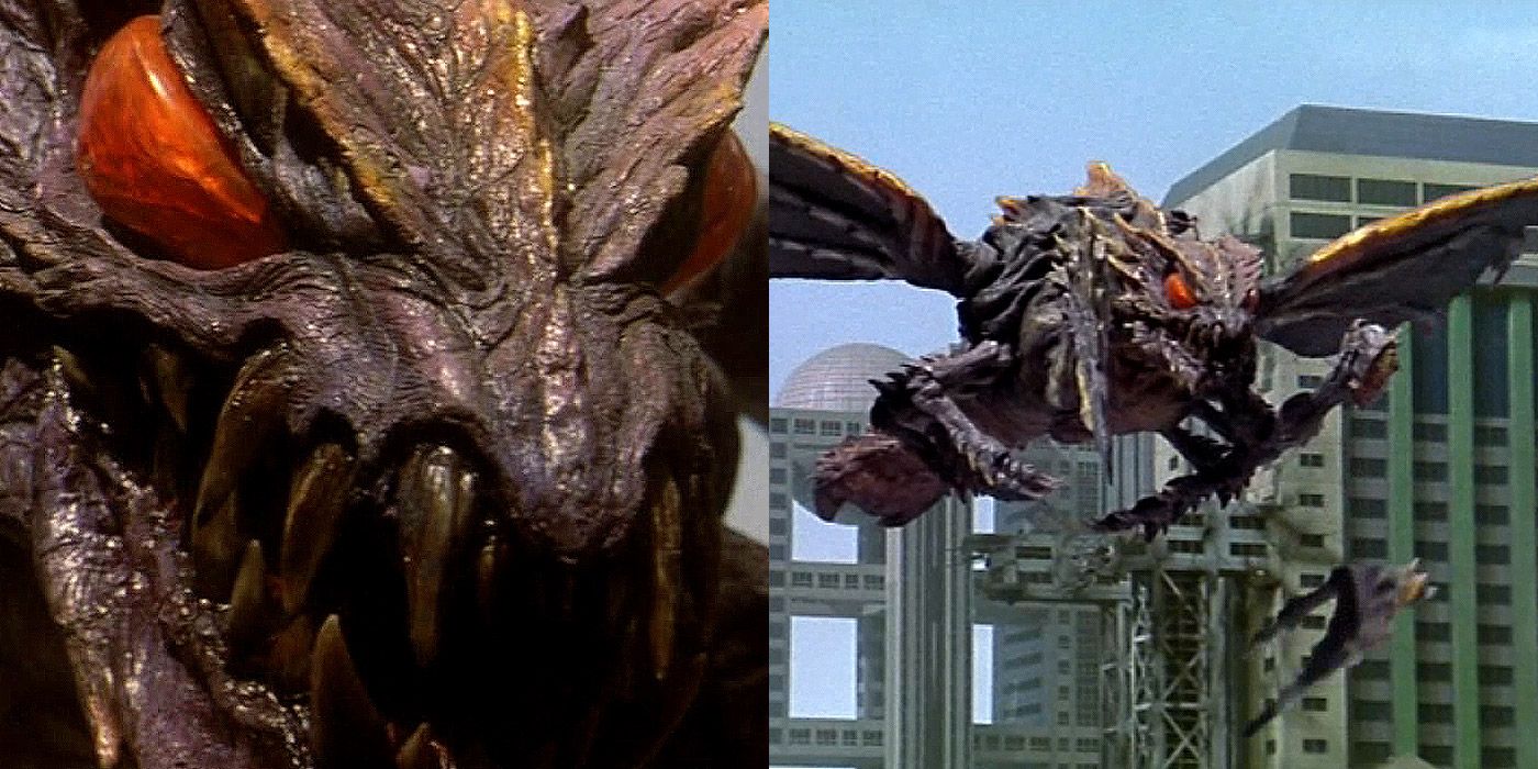 Split image of Megaguirus from Godzilla