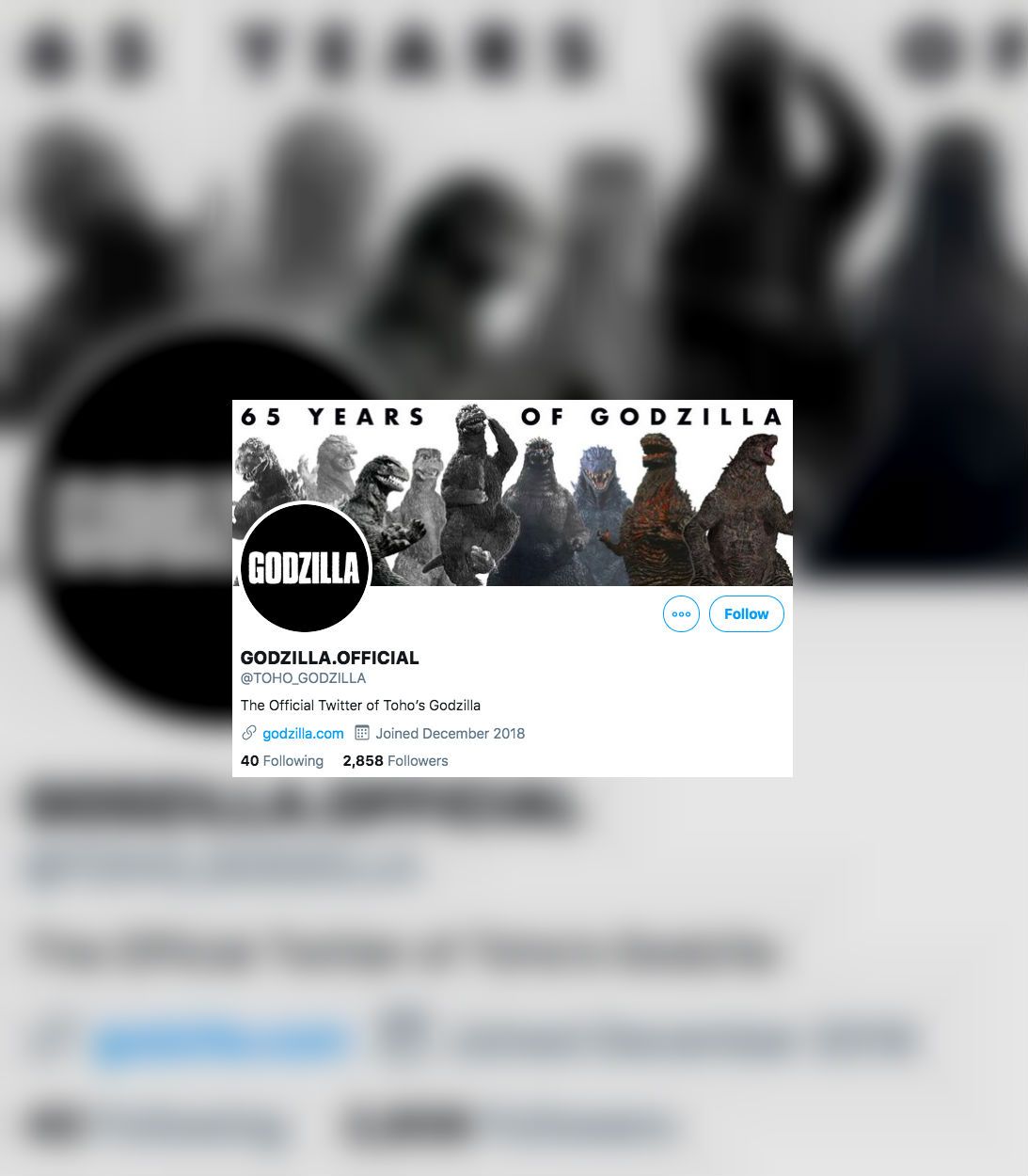 Godzilla Official Twitter Vertical