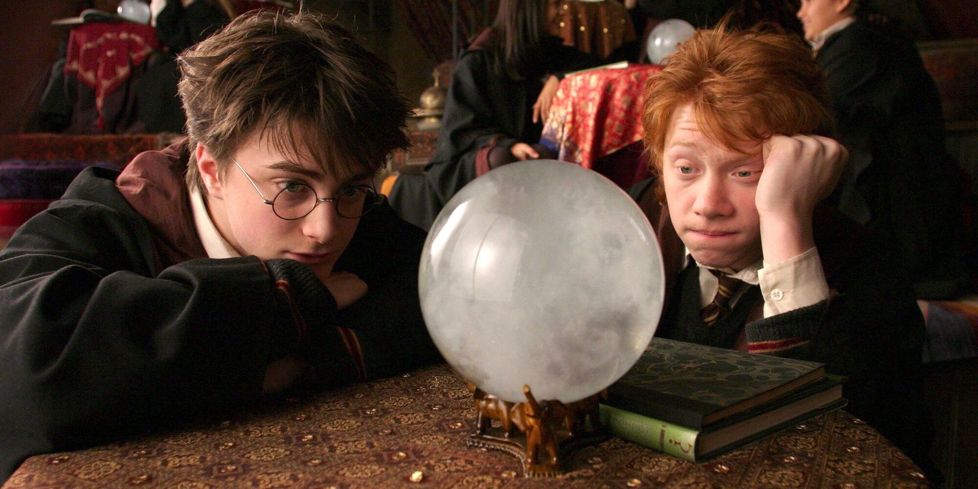 Harry and Ron in Divination