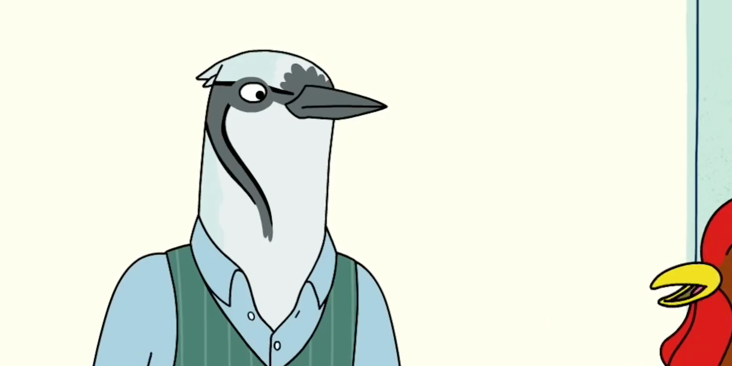 Holland speaking to Dirk just offscreen in Tuca &amp; Bertie