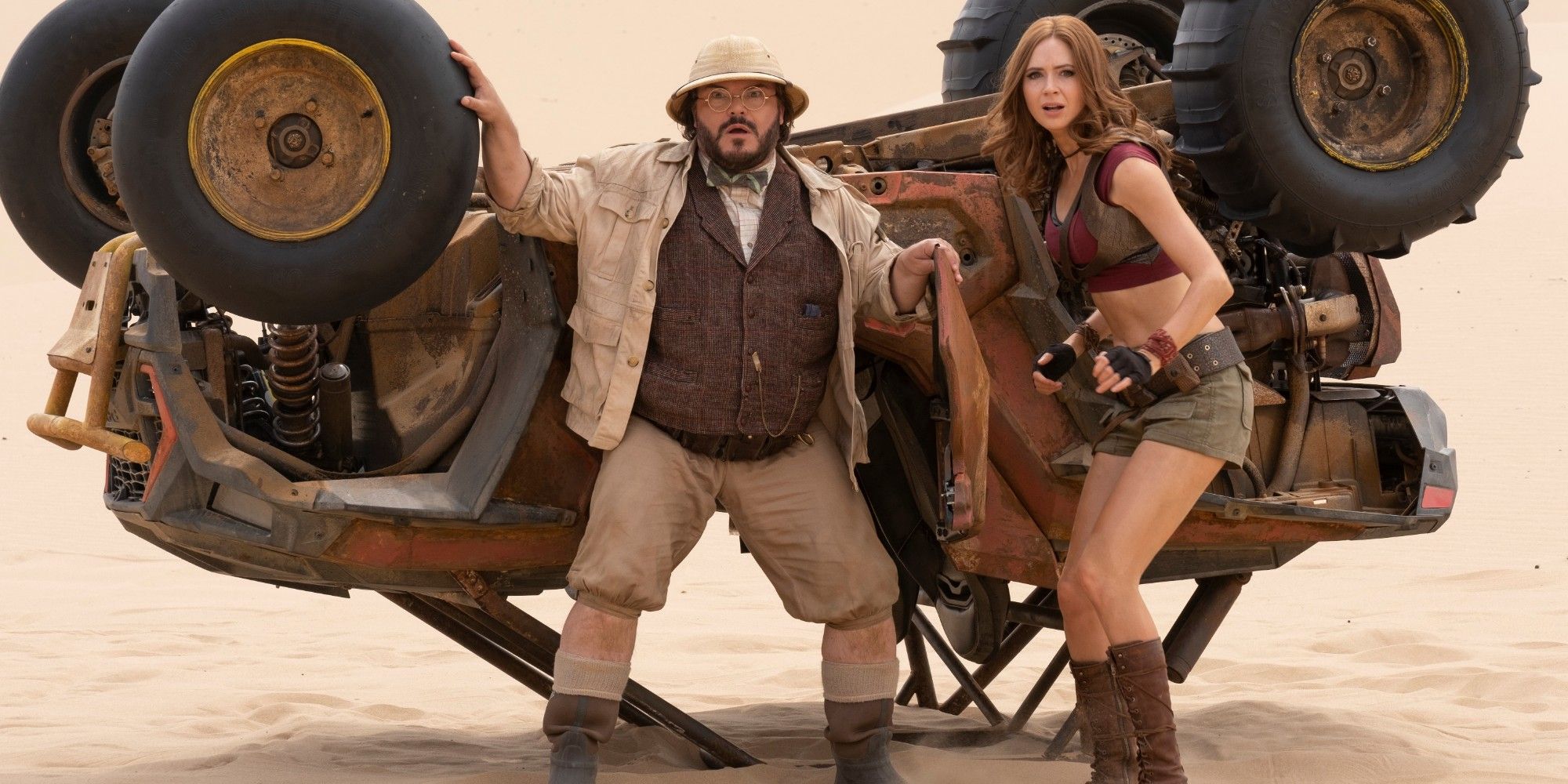 Jack Black and Karen Gillan in Jumanji The Next Level