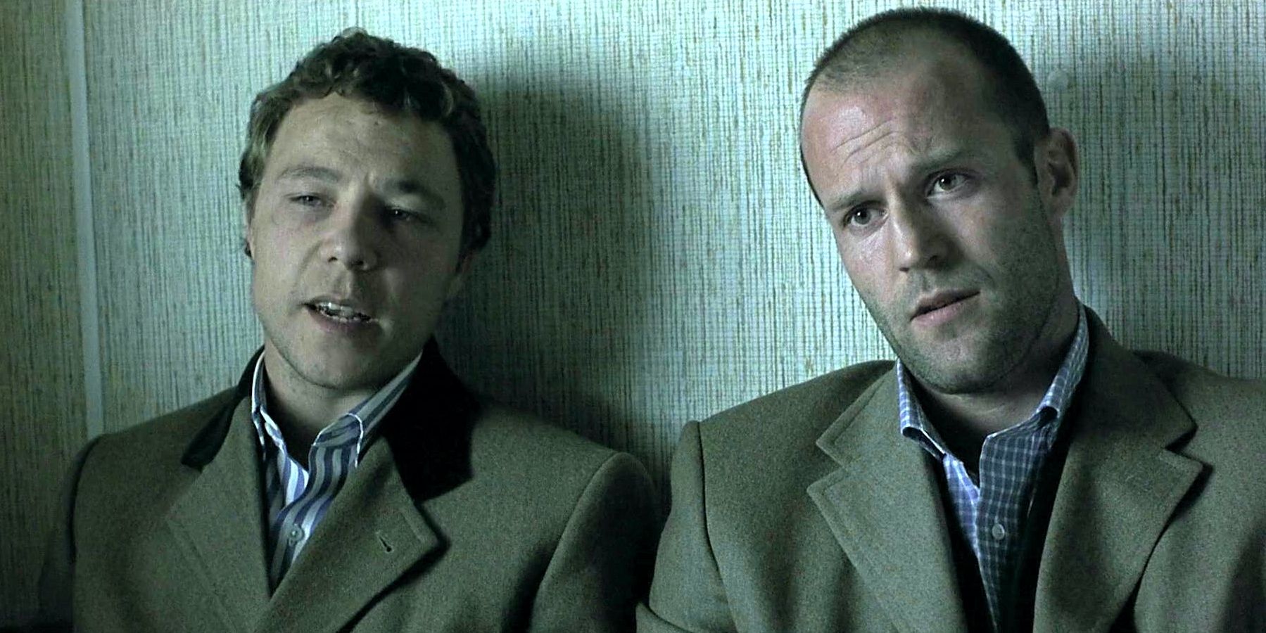 Jason Statham and Stephen Graham looking confused in Snatch
