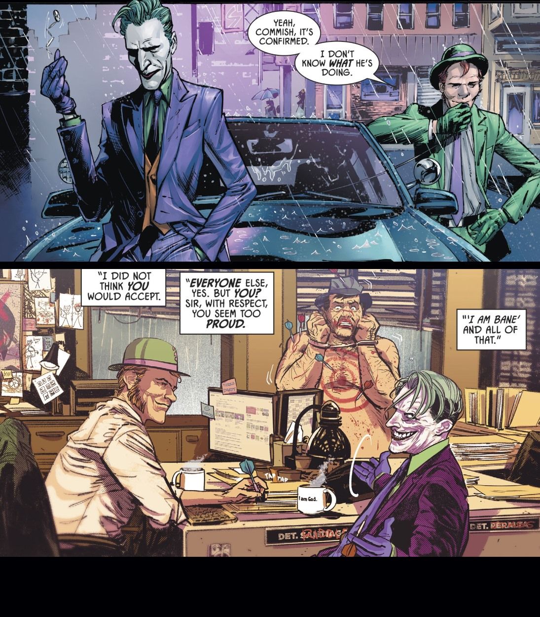 Joker Riddler Brooklyn 99 Cops Vertical