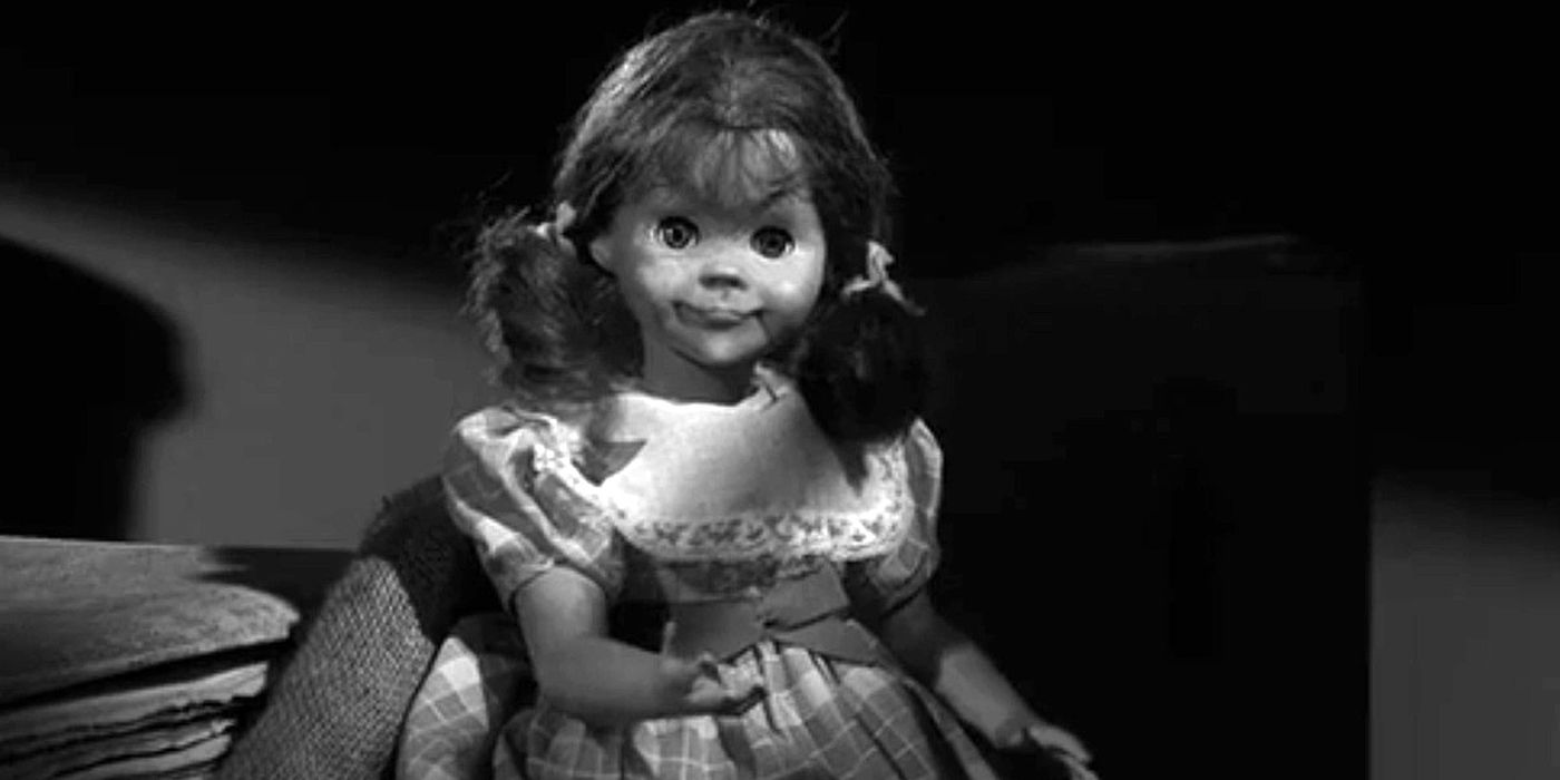 Still from the Twilight Zone episode The Living Doll of the doll