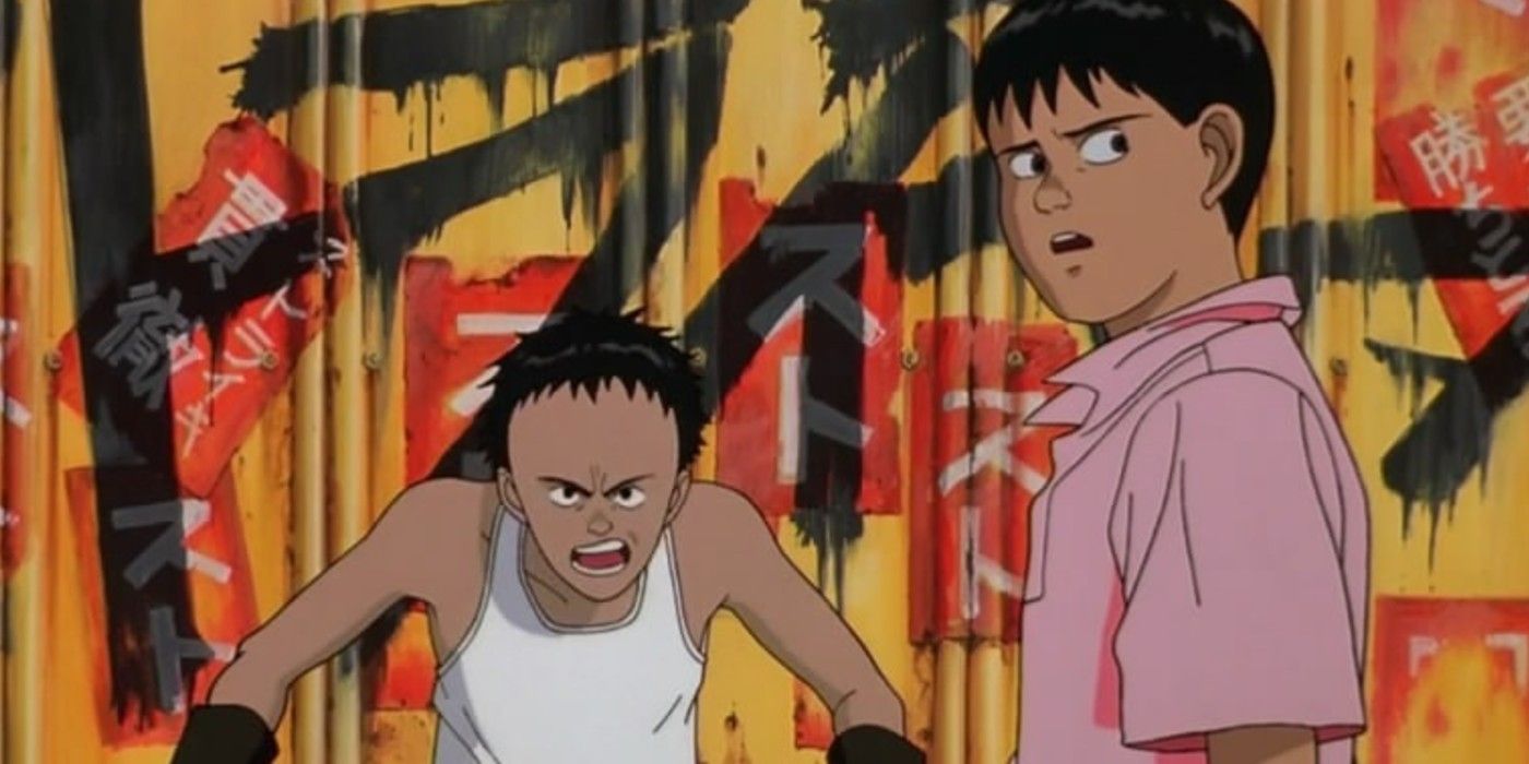 Kaneda and Tetsuo in Akira