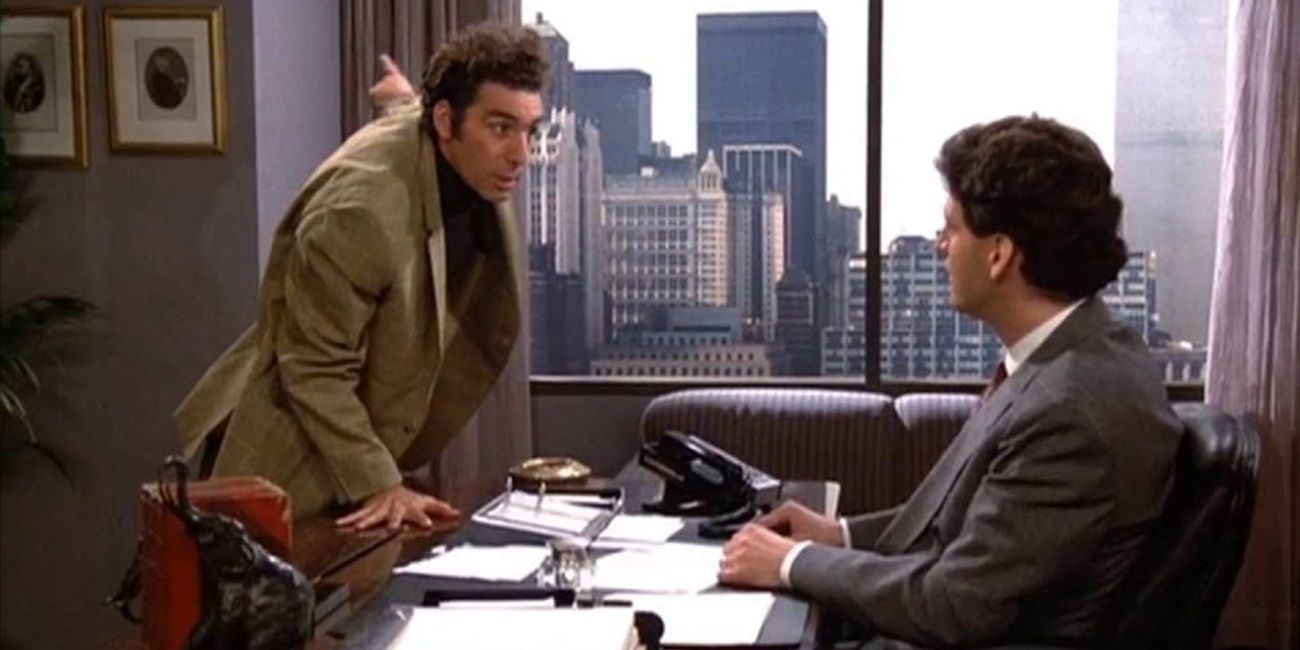 Kramer pitches his beach cologne in Seinfeld