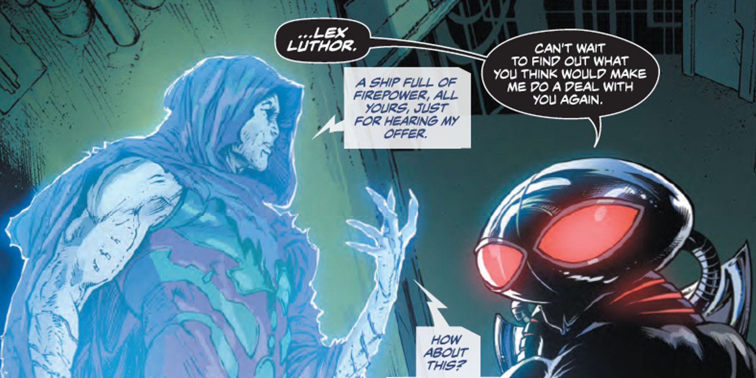 Lex Luthor and Black Manta meet in Aquaman #50