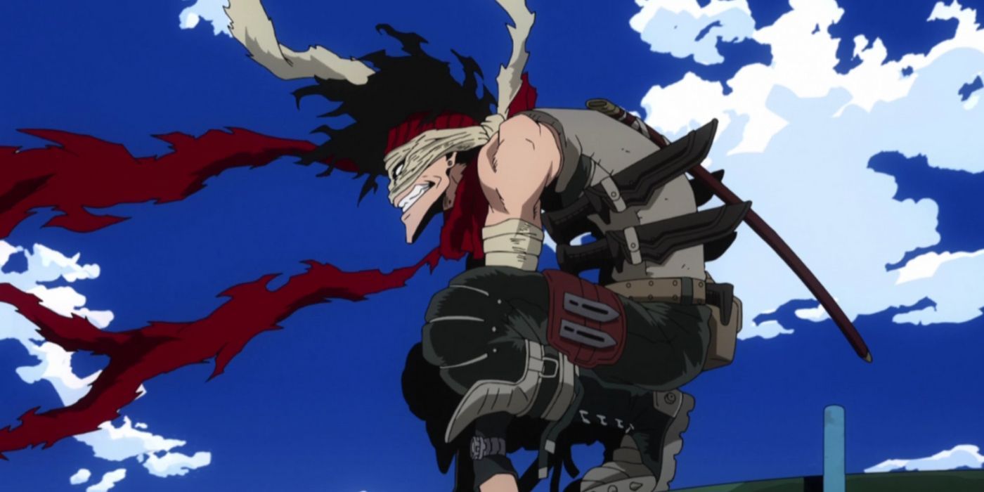 Hero Killer Stain as depicted in the My Hero Academia anime.