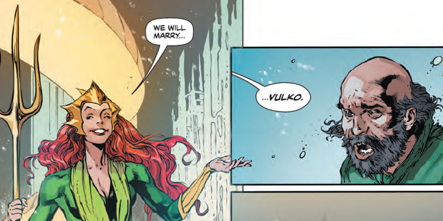 Mera announces her engagement to Vulko in Aquaman #50
