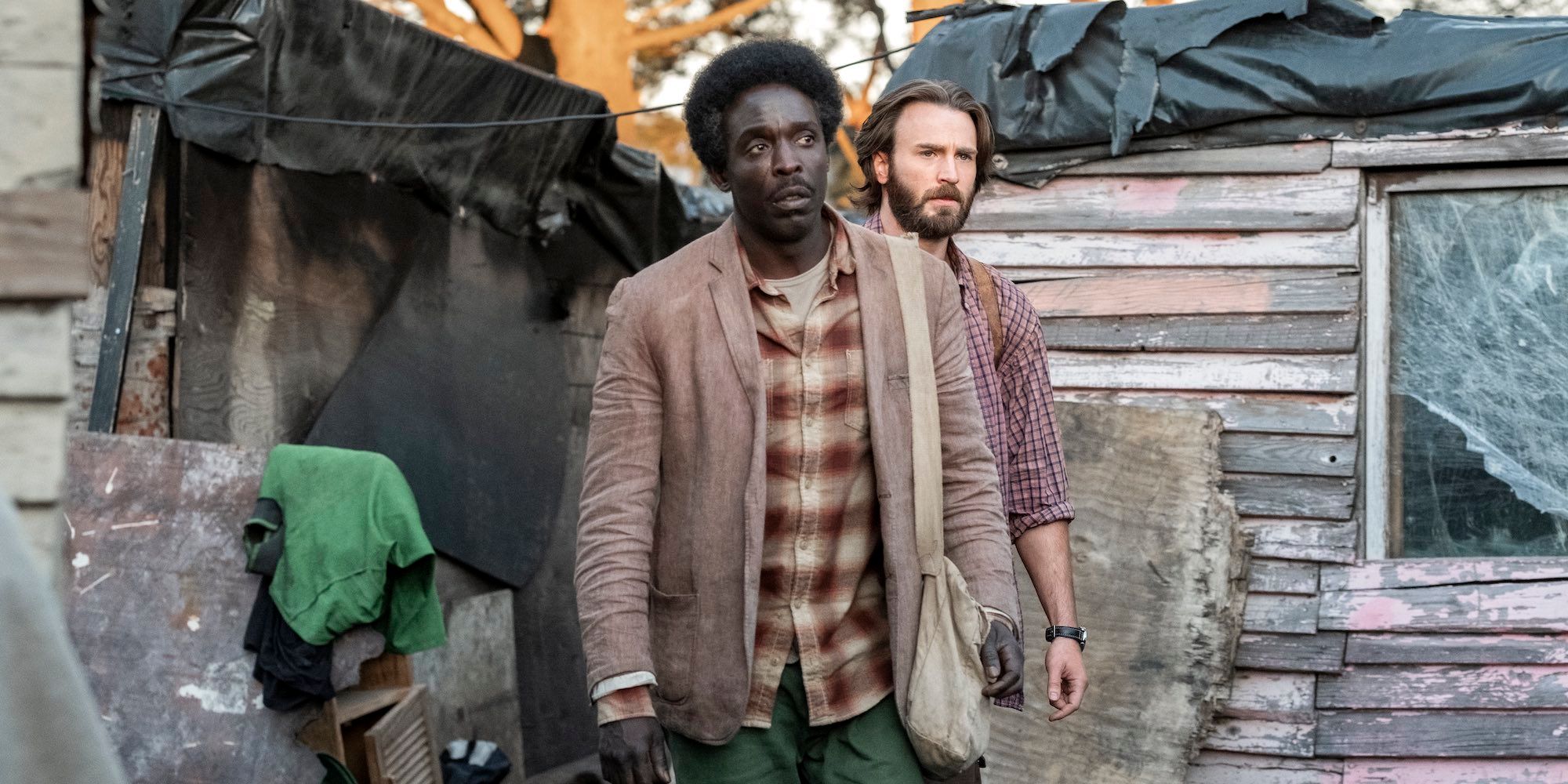 Michael K Williams and Chris Evans in Red Sea Diving Resort