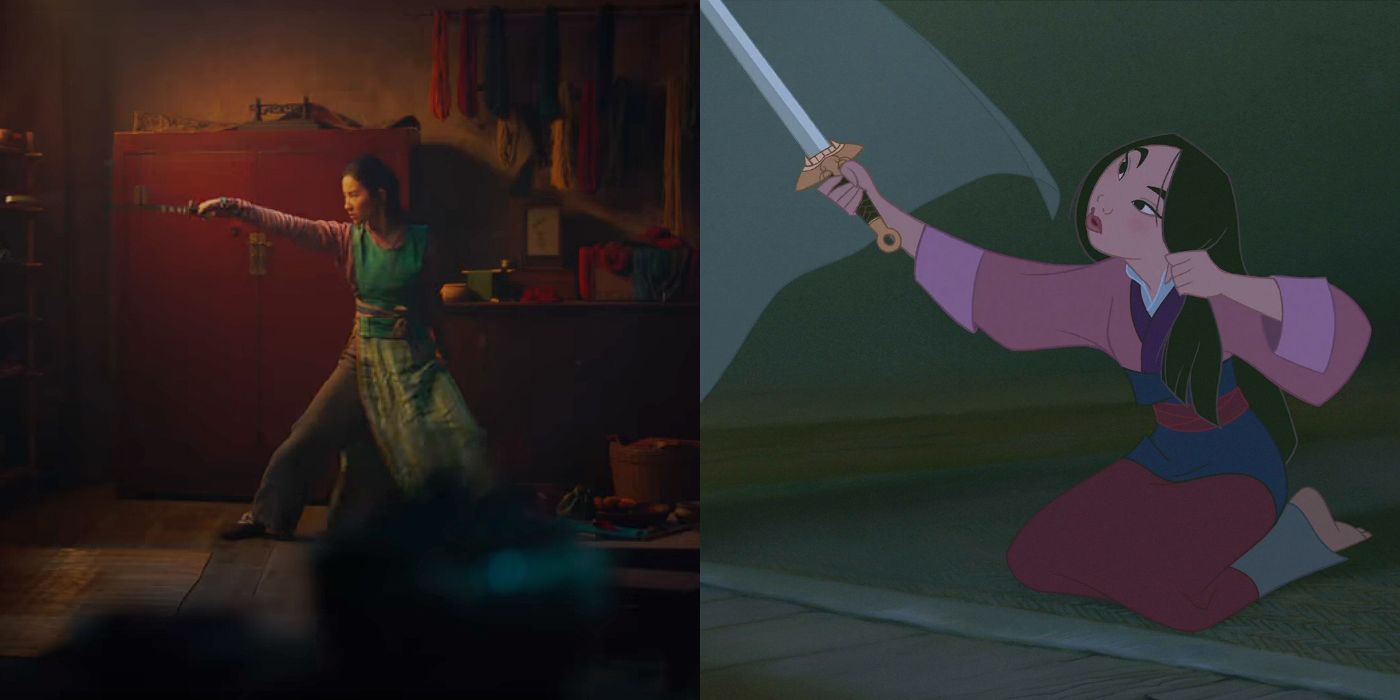 Mulan Trailer Live-Action Animation Sword