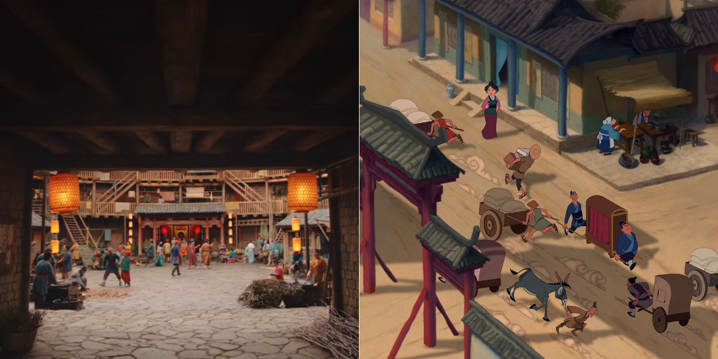 Mulan Trailer Live-Action Animation Village
