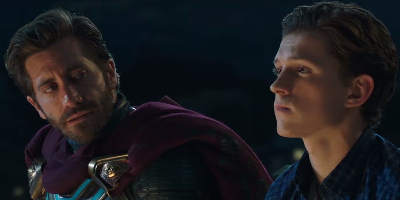Mysterio bonds with Peter Parker in Spider-Man: Far From Home