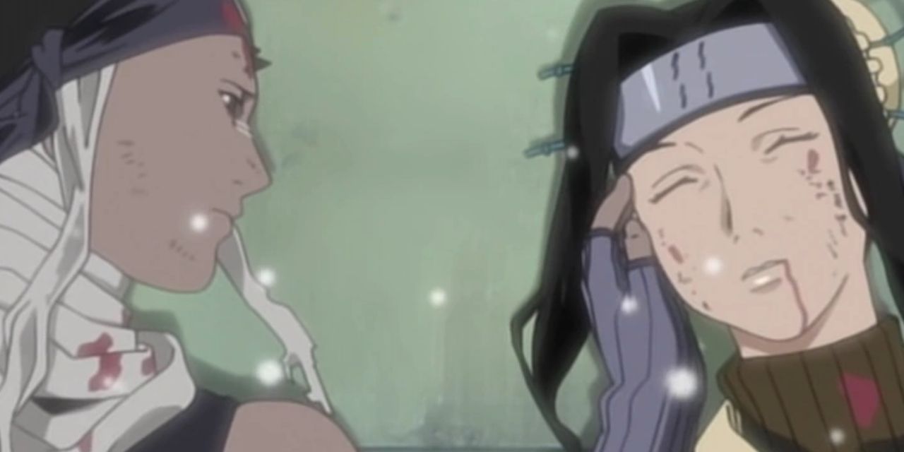 Zabuza and Haku in the Naruto episode The Demon In The Snow S1E19