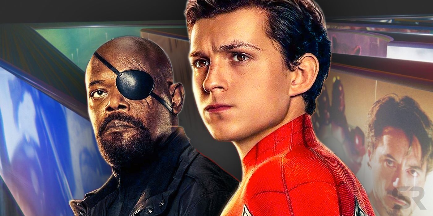 Nick Fury and Spider-Man with Marvel Studios Logo