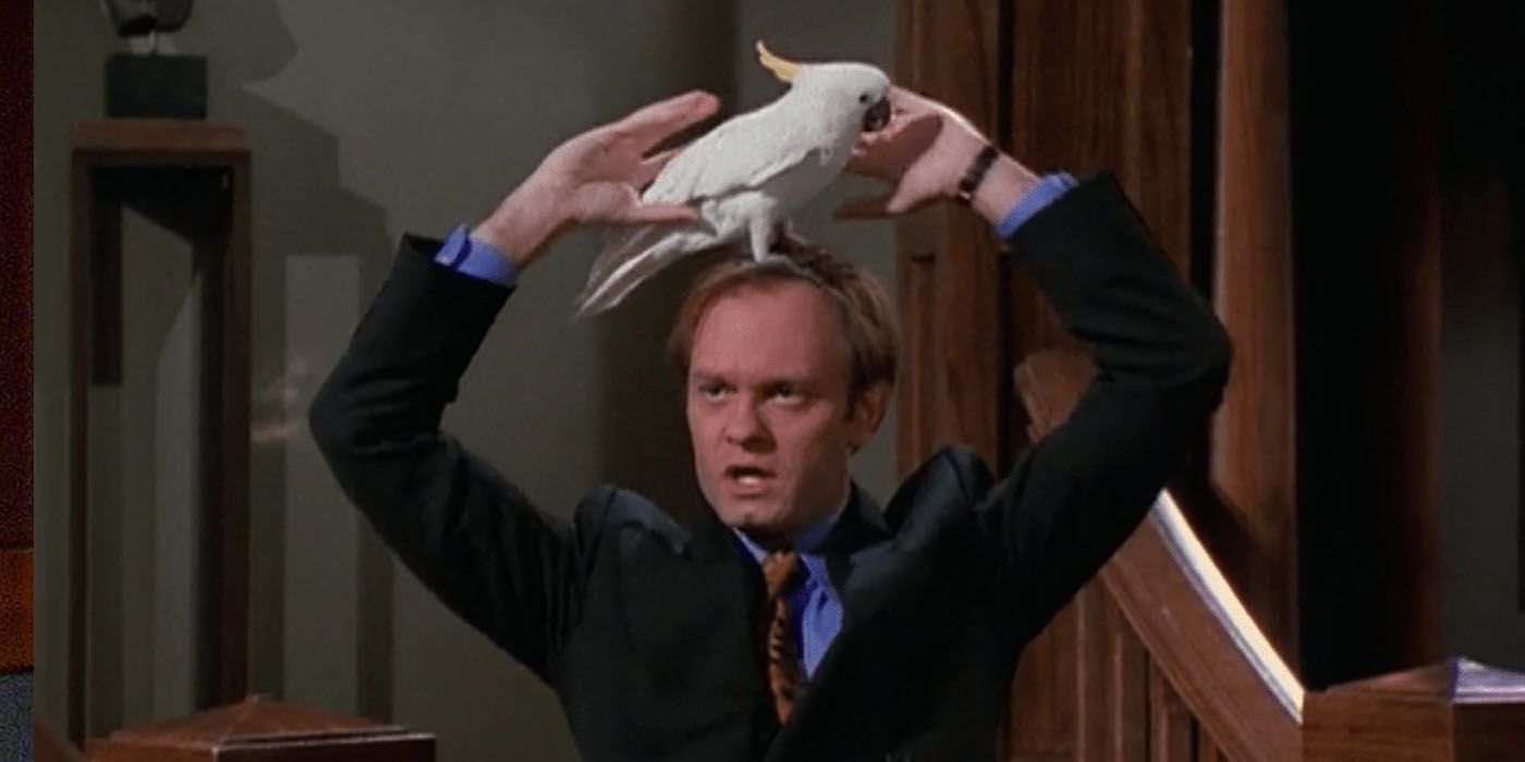 Baby on Niles's head from Frasier