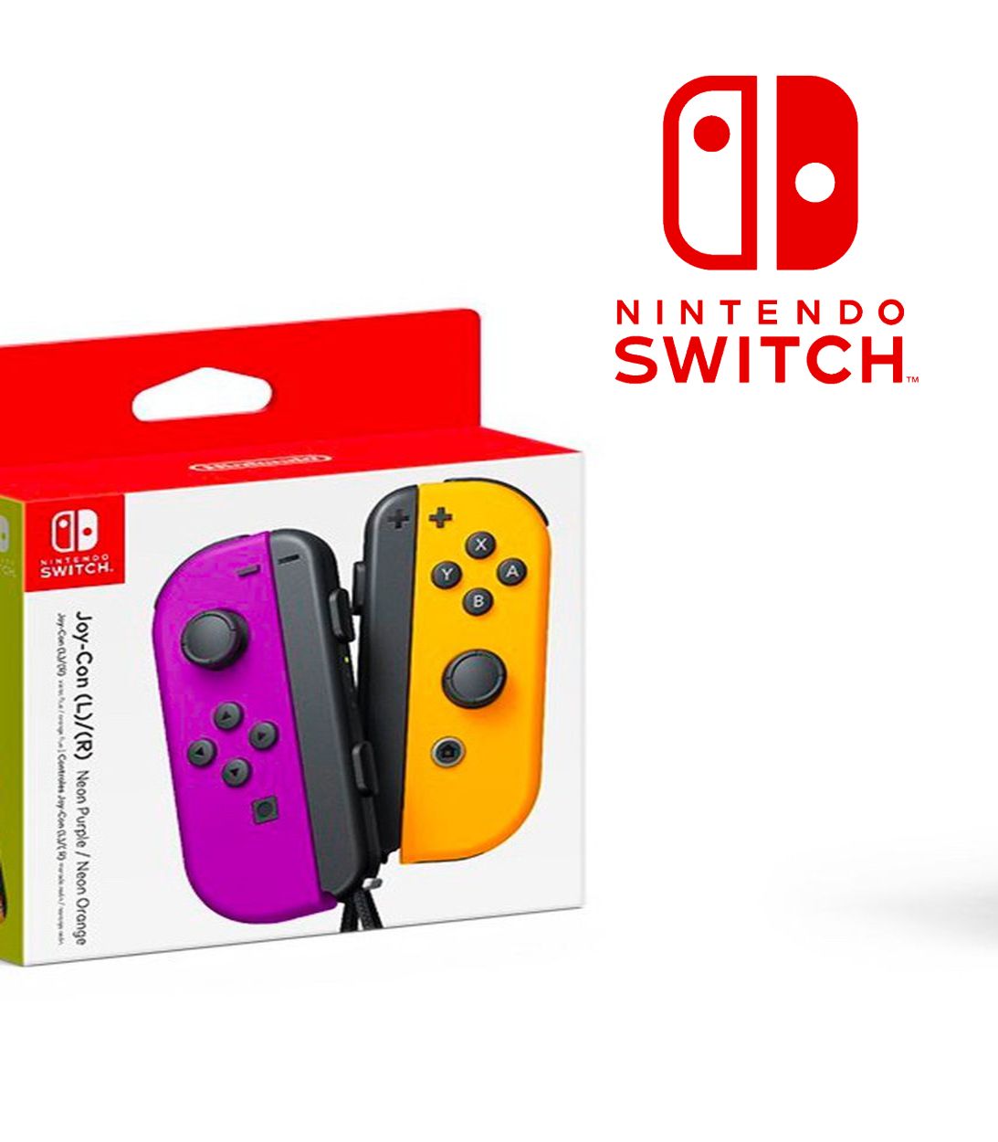 Nintendo Switch Joy-Con Purple Orange Vertical