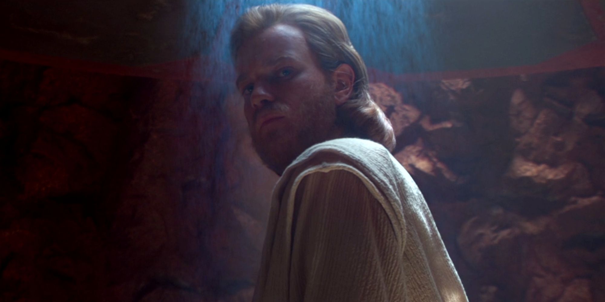 Obi-Wan Kenobi captured on Geonosis in Star Wars Attack Of The Clones