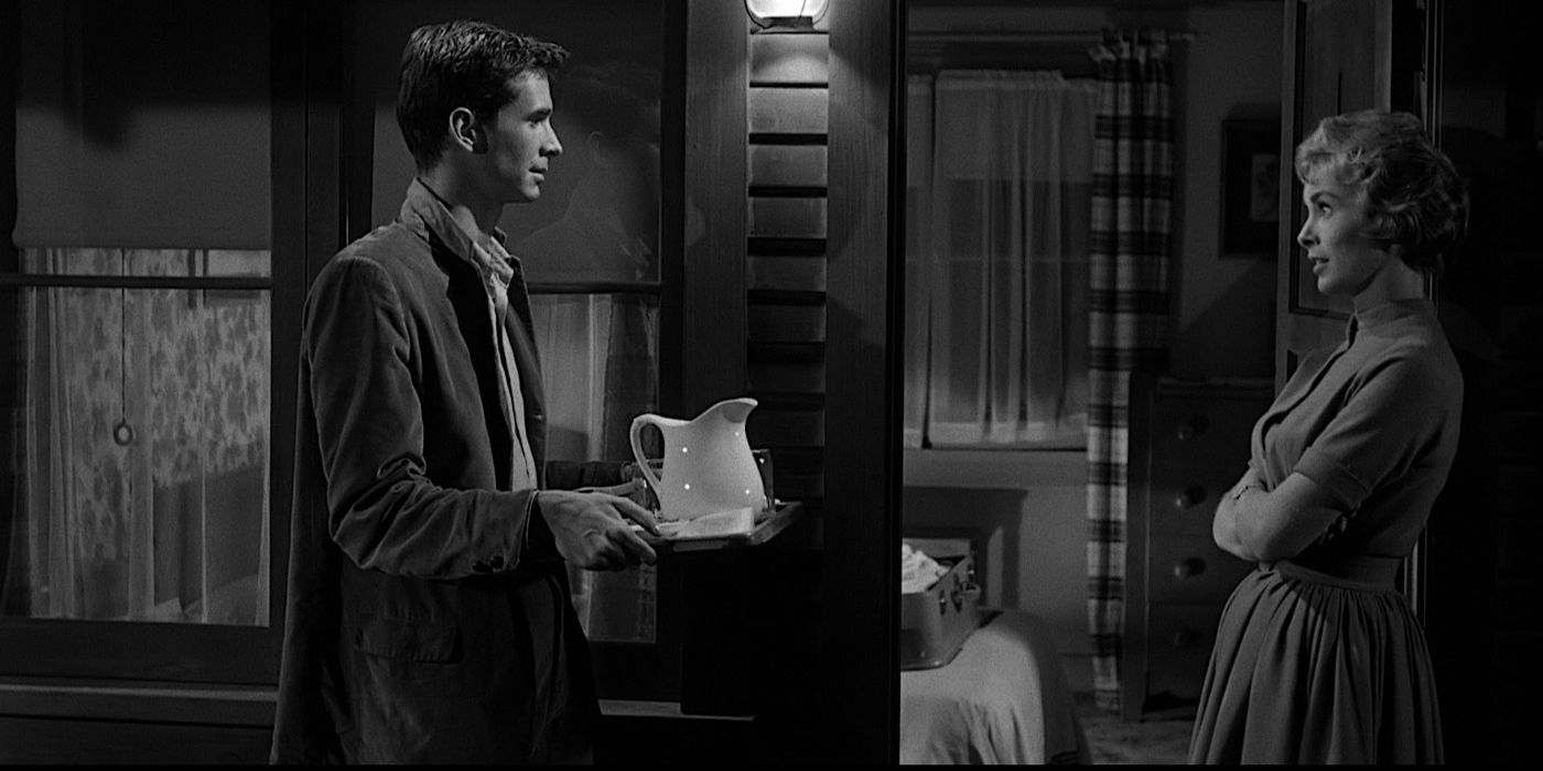 Psycho Anthony Perkins as Norman Bates and Janet Leigh as Marion Crane in Psycho.