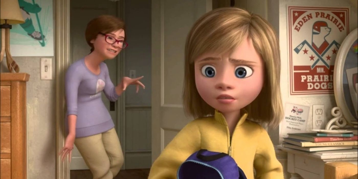 Riley's mom talking to her about her first date on Inside Out