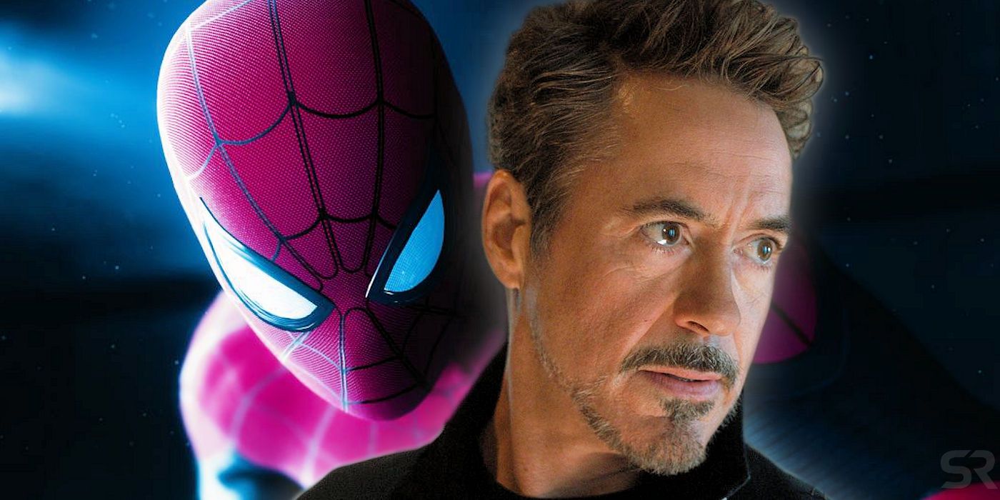 Robert Downey Jr. as Tony Stark and Spider-Man