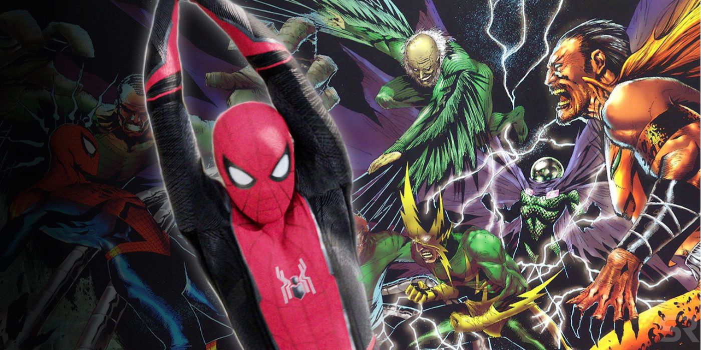 Sinister Six and Tom Holland as Spider-Man
